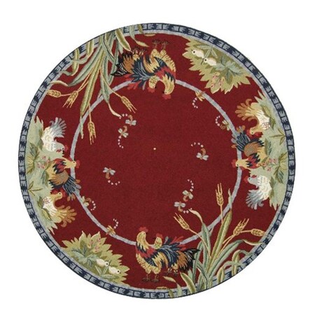 Safavieh 7 Ft. - 6 In. x 9 Ft. - 6 In. Oval- Country - Floral Chelsea Hand Hooked Rug HK56C-8OV